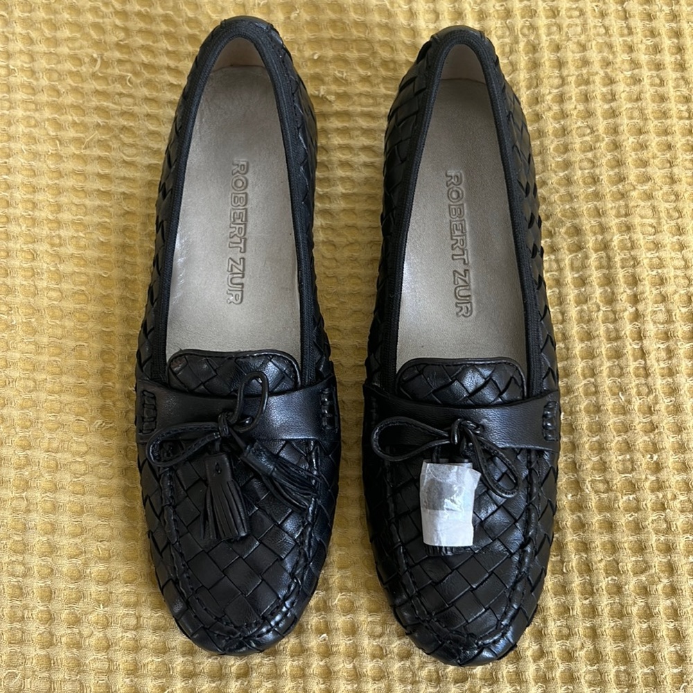 Robert Zur Balck Woven Tasell Flat Loafer